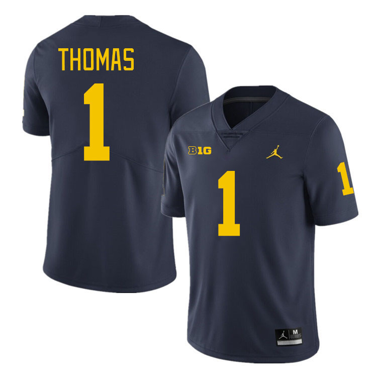 Ambry Thomas Michigan Jersey,Michigan Wolverines #1 Ambry Thomas Jersey Youth-Navy